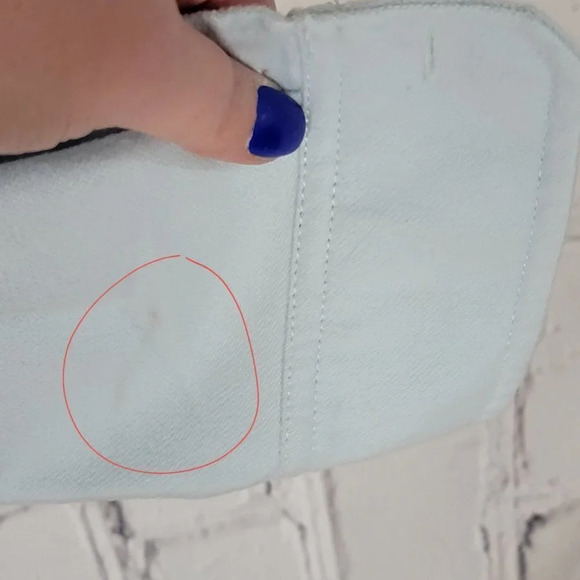 EDDIE Bauer Light Baby Blue Button Up Brushed Flannel Soft Shacket Shirt L - Picture 5 of 11